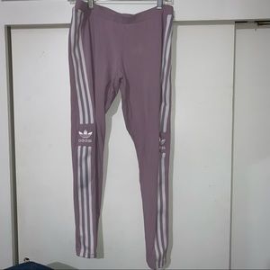 Purple adidas leggings